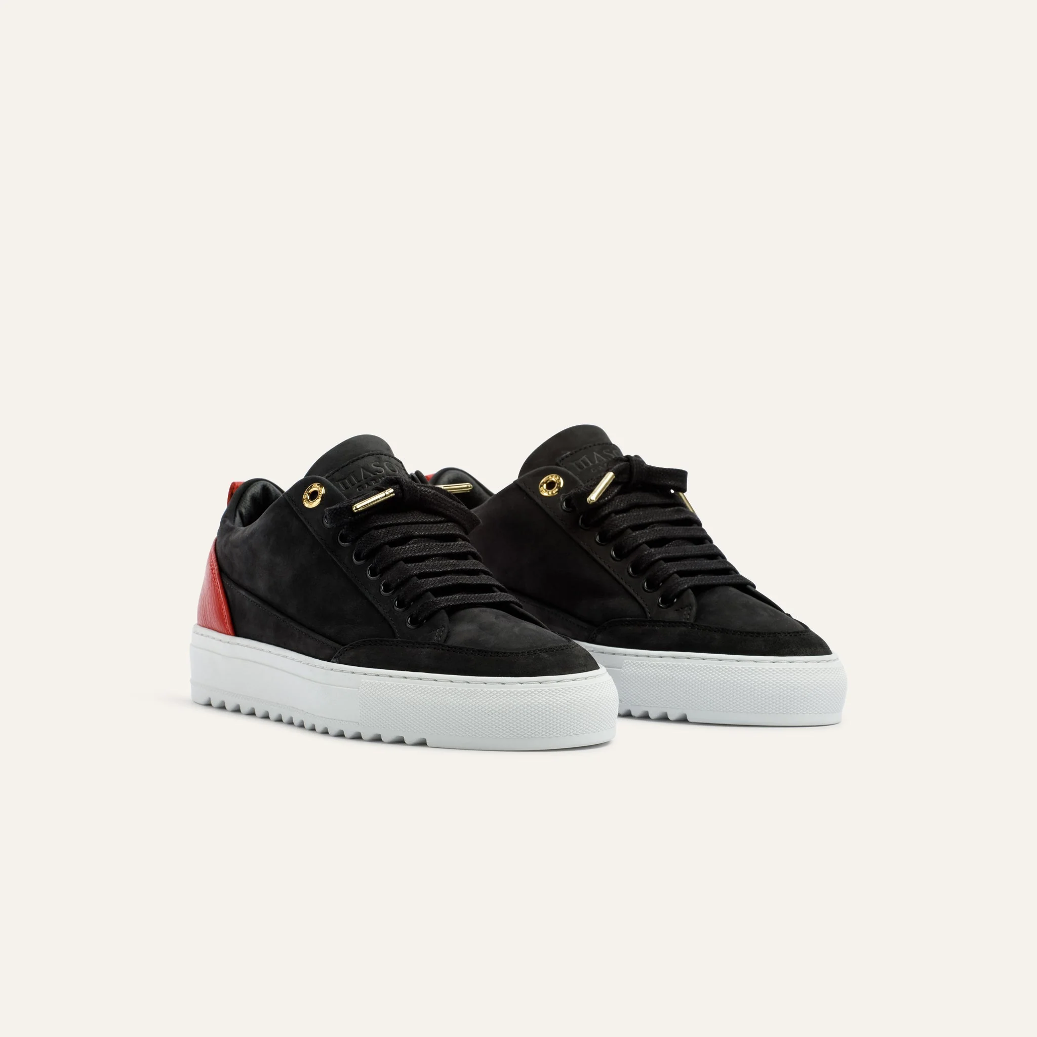 Tia Nubuck Black Red - Image 2